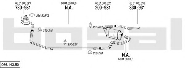 BOSAL 066.143.50 Exhaust System